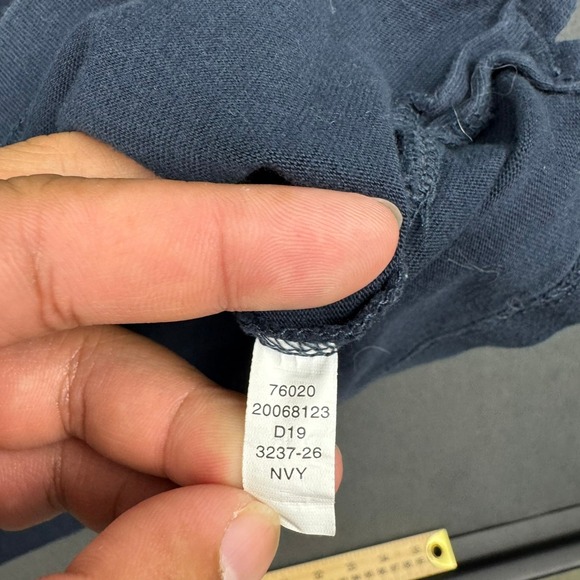 Duluth Trading Co. Longtail T Relaxed Fit Cotton Tee Shirt Navy L - Picture 3 of 11